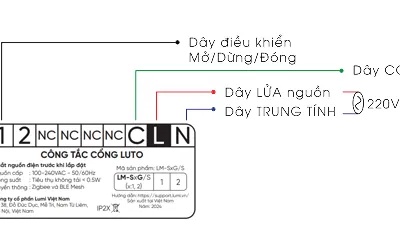 công tắc cổng luto 7