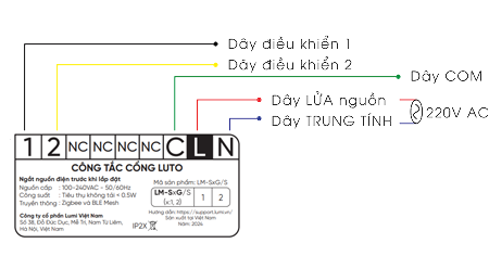 công tắc cổng luto 8